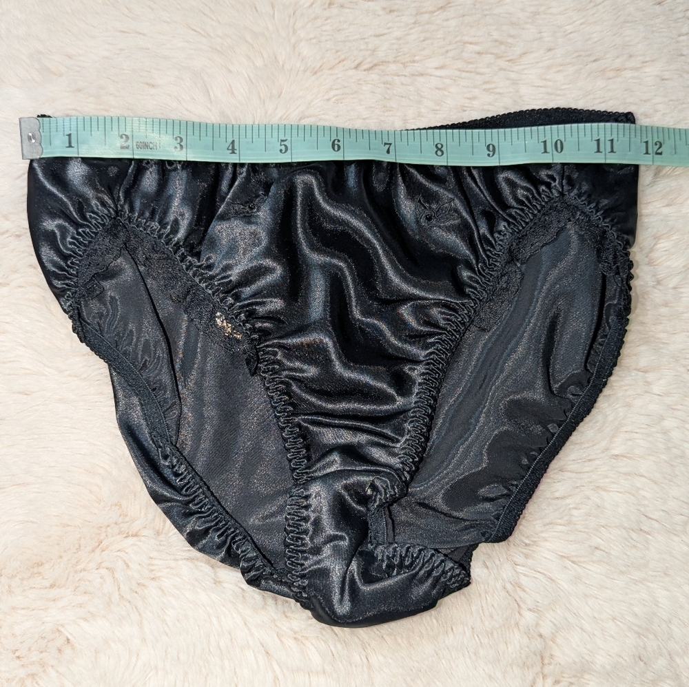 Vintage Jo Intimates Satin Black Panties Medium NWT - Picture 6 of 7